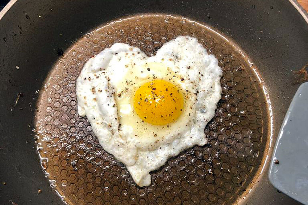 Rezept: Valentinstags-Spiegelei