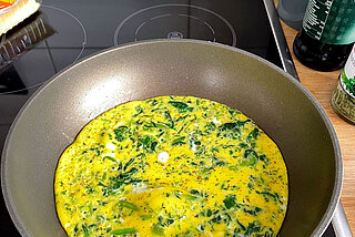 Rezept: Omelett mit Spinat