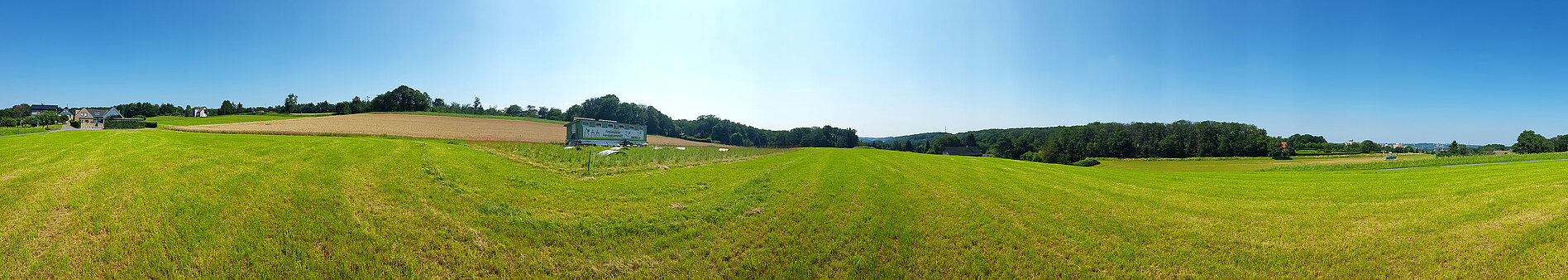 Freilandhühner am Salzweg Holthausen Panorama