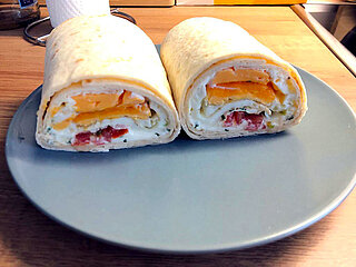 Rezept: Spiegelei-Wrap