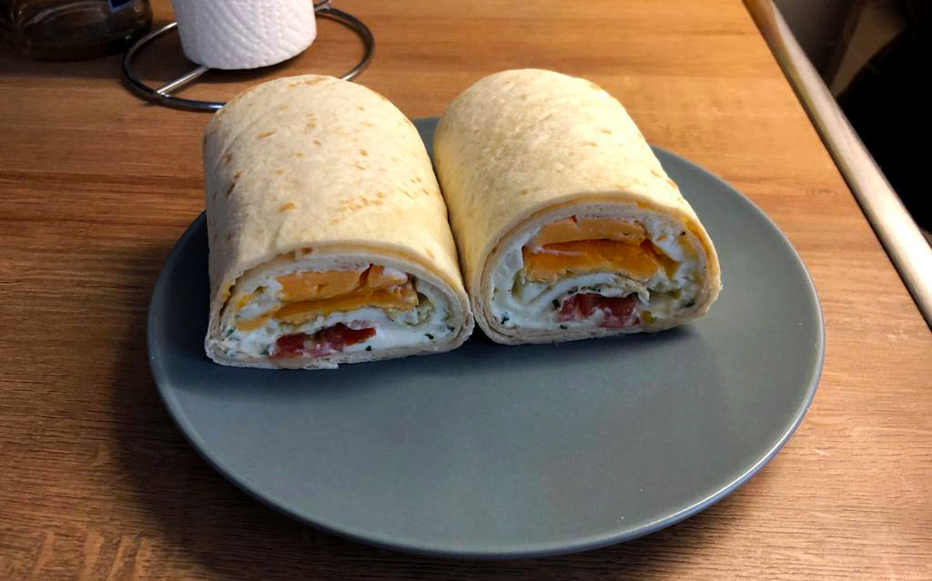 Rezept: Spiegelei-Wrap